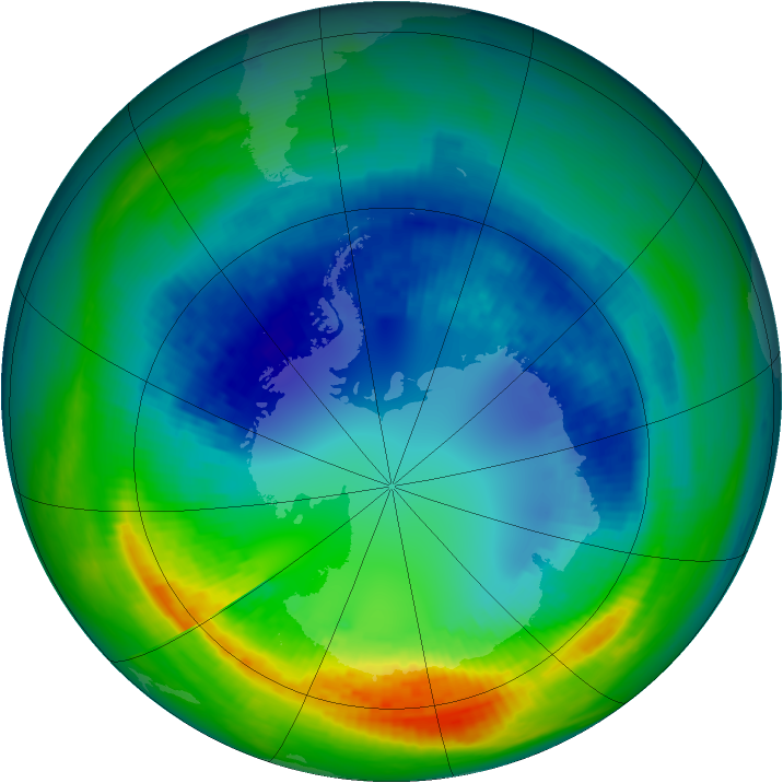 Ozone Map 2002-08-23